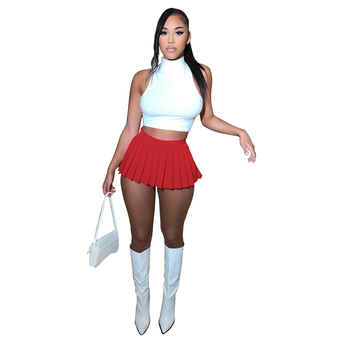 MALYBGG fashion-high-waisted-pleated-mini-skirt-1347ly-copy