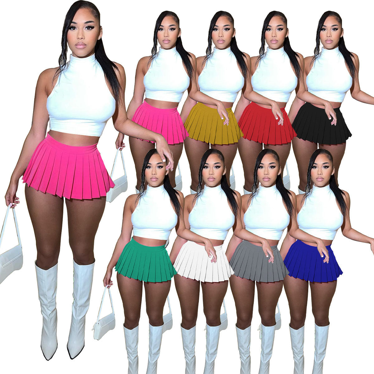 MALYBGG fashion-high-waisted-pleated-mini-skirt-1347ly-copy