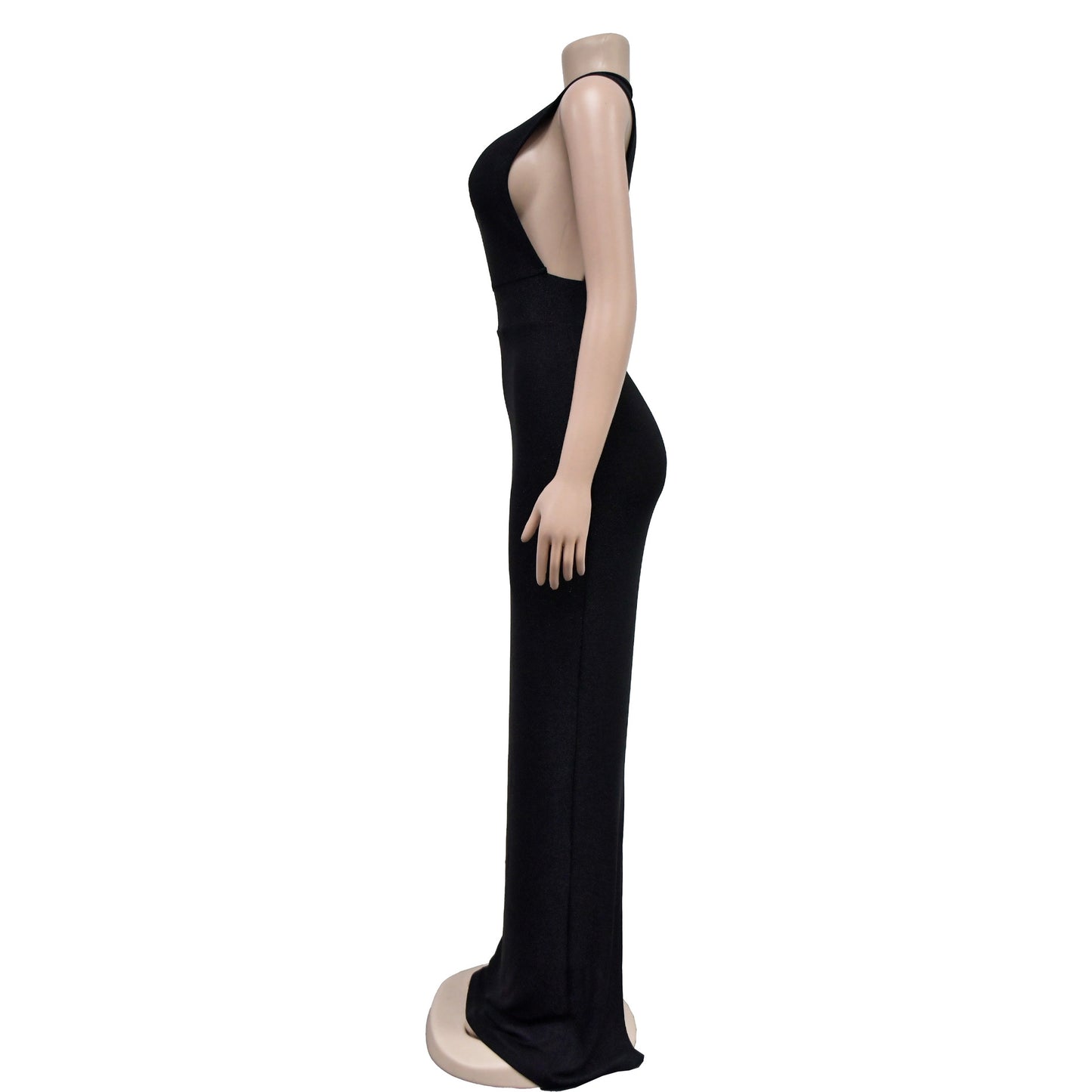 MALYBGG Round Neck Sleeveless High-Slit Maxi Dress 6791LY