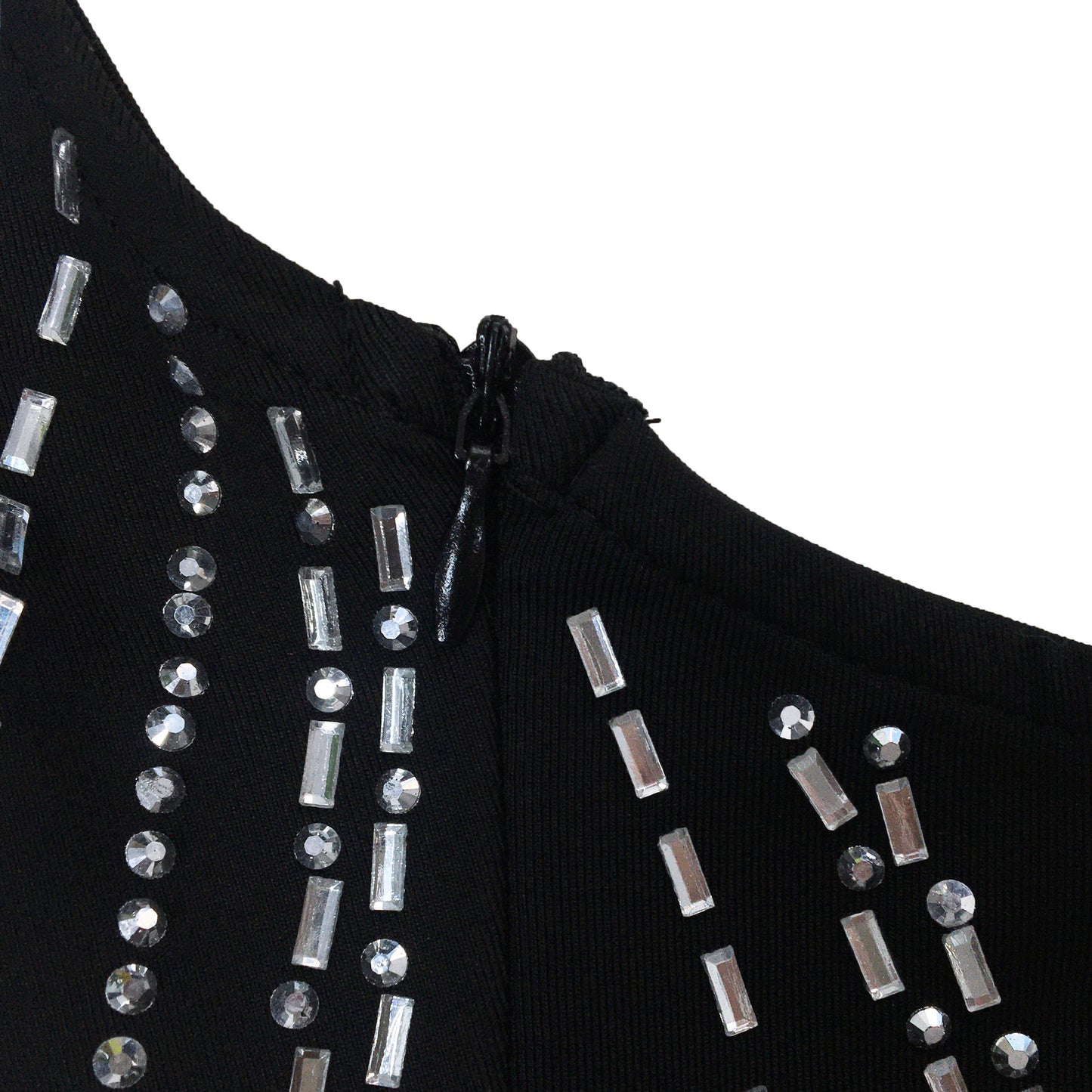 MALYBGG Spaghetti Strap Rhinestone Sleeveless Long Dress 6388LY