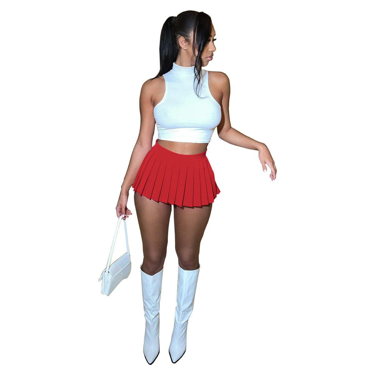 MALYBGG fashion-high-waisted-pleated-mini-skirt-1347ly-copy