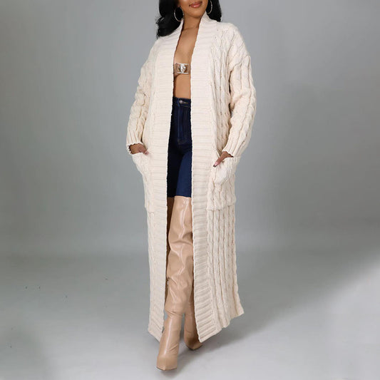 MALYBGG Casual Long Sleeve Knit Cardigan for a Fashion Statement 6813LY