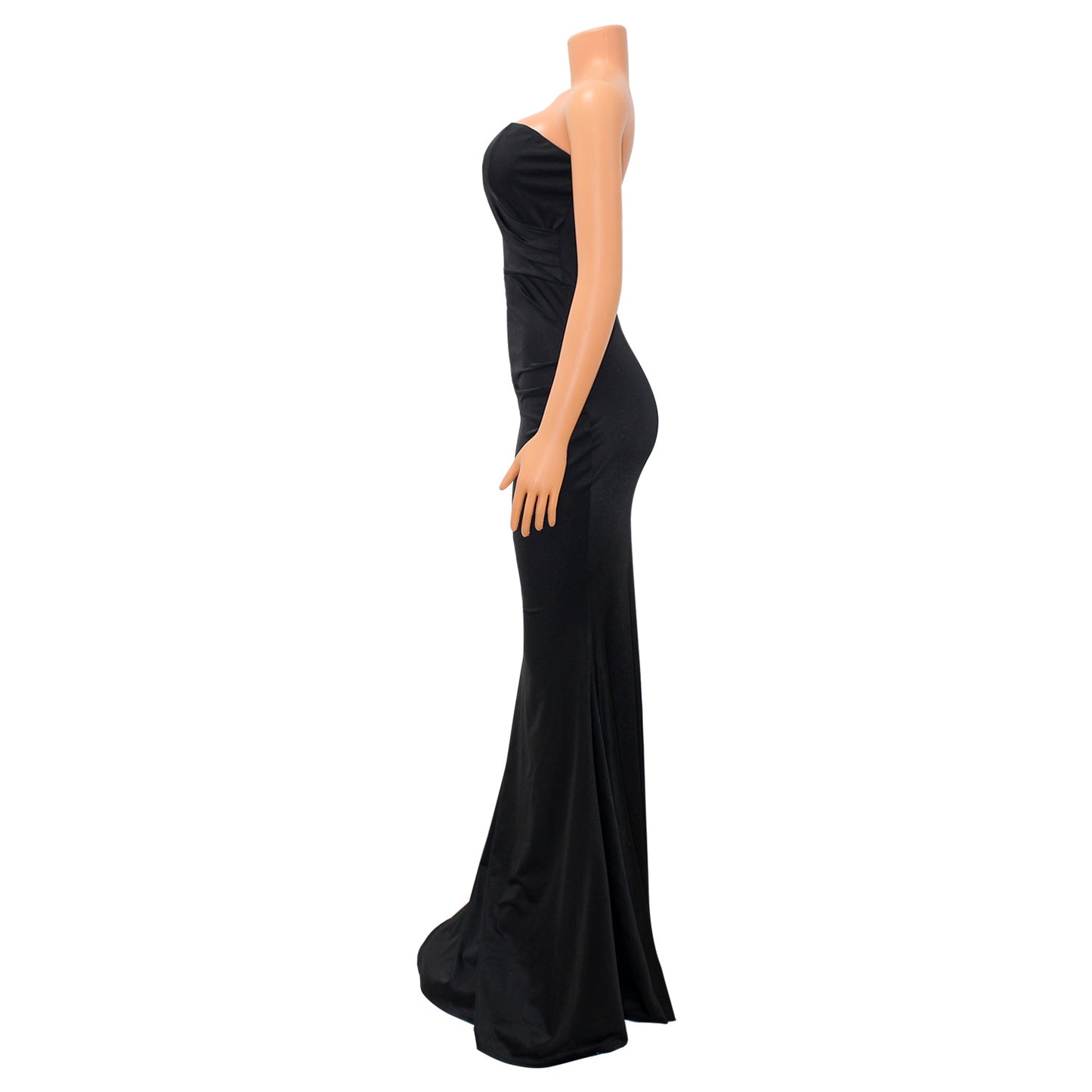 MALYBGG Stylish and Sexy One-Shoulder Floor-Length Dress for Women 6763LY