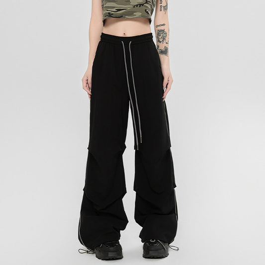 MALYBGG Styling in Wide-Leg Leisure Trousers with Pleats 3643LY