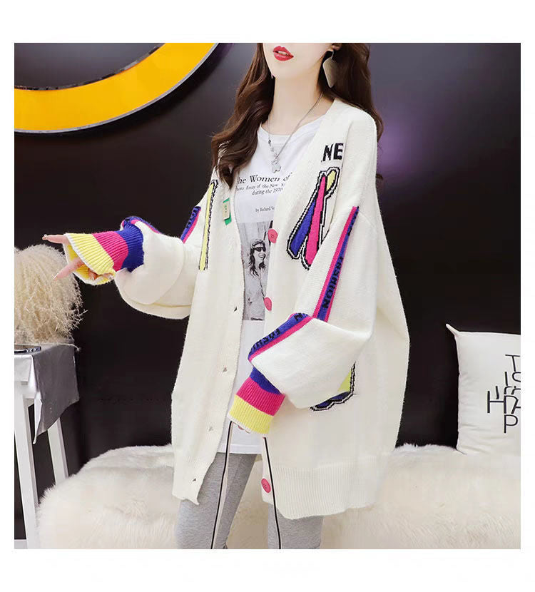 MALYBGG Elevating Fashion with a Comfortable and Stylish V-Neck Knit Sweater Coat 8014LY