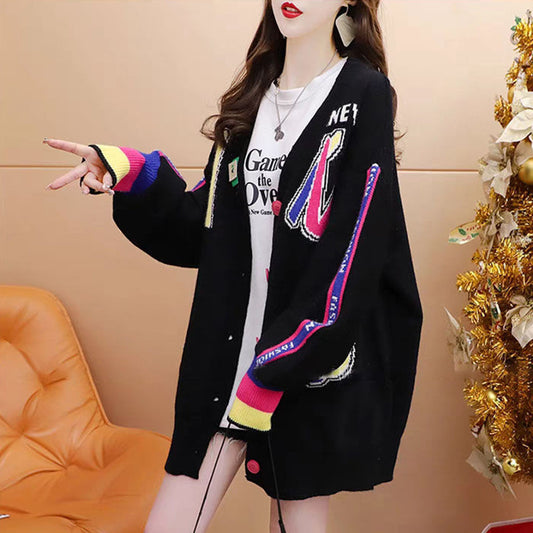 MALYBGG Elevating Fashion with a Comfortable and Stylish V-Neck Knit Sweater Coat 8014LY